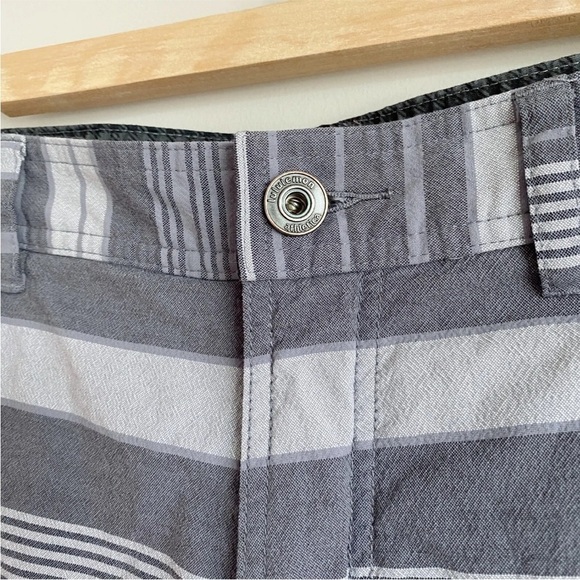 Lululemon Kahuna Shorts Golf Chino Gray Striped Mens 34 (Meas. 32W) - Picture 5 of 9